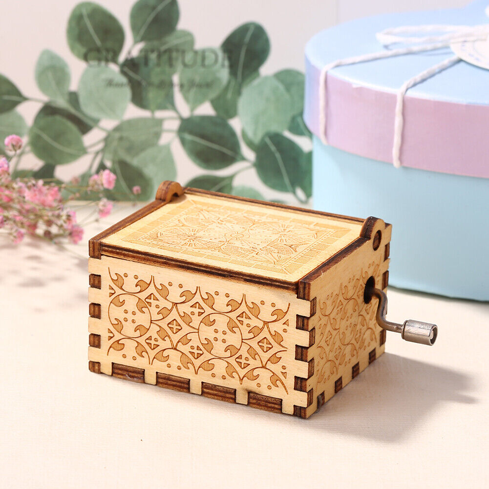 A Letter to My Daughter Hand-cranked Wooden Music Box Melody Musical Gifts