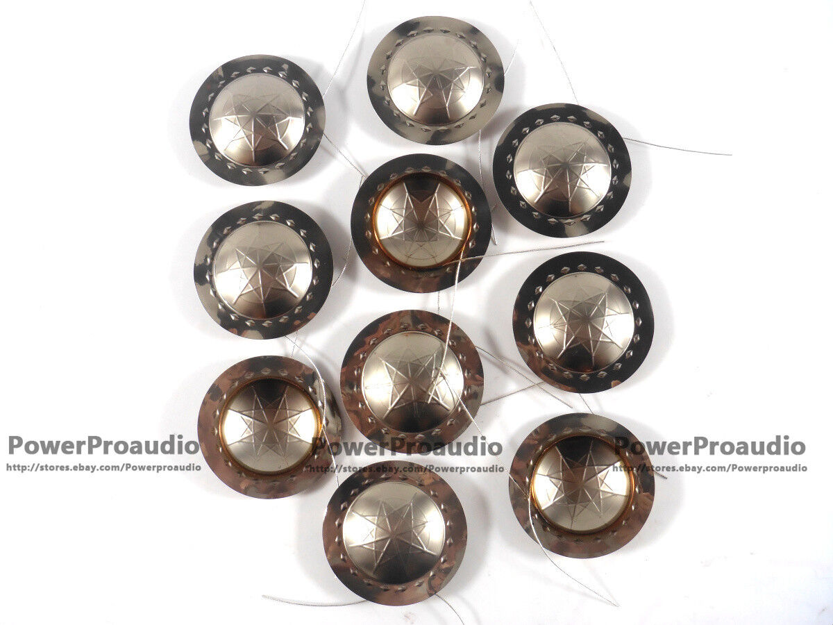 10 pcs 8 ohm 25.5 mm (25.4mm) 1 inchTitanium dome Diaphragm Tweeters voice coil