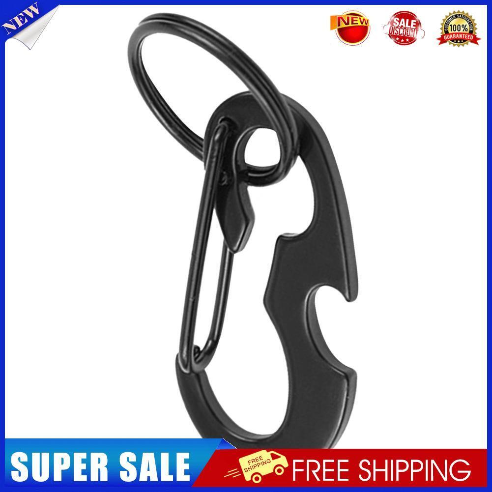 Outdoor Climbing Carabiner Bottle Opener Buckle Keychain Ring EDC Tools