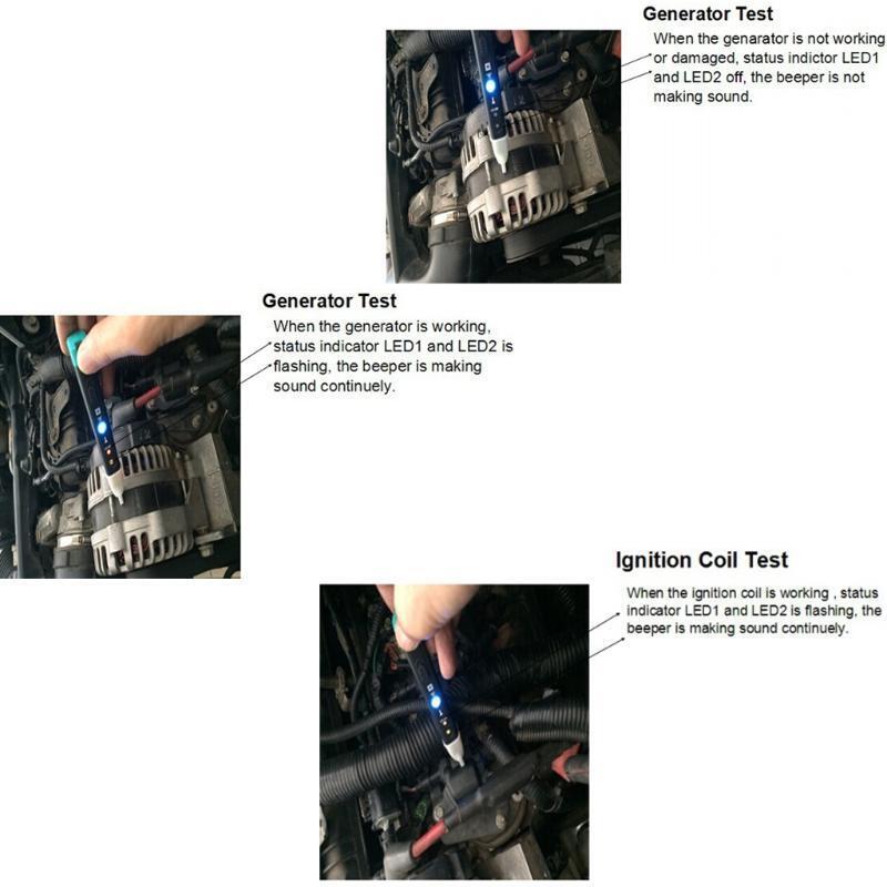 Automotive Electronic Magnetic Faults Indicator Detector MST-101 Pen Style