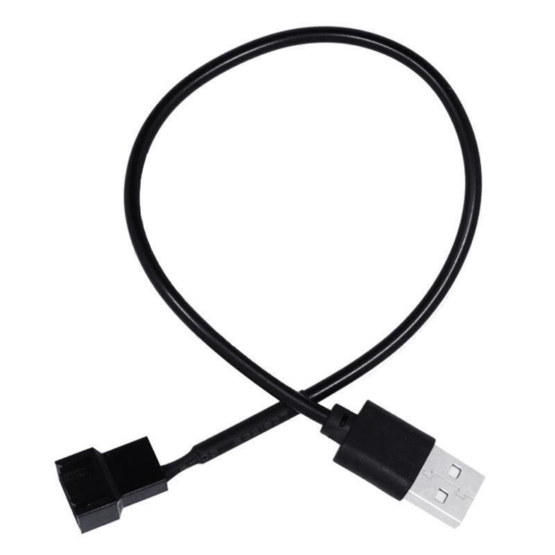 4Pin Female to 5V USB Male USB Adapter Cable USB to 4 Pin Fan Power Cable