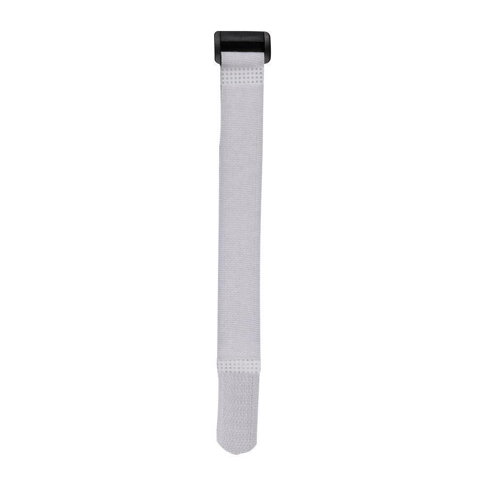 10pcs Fishing Rod Tie Strap Suspenders Fastener Hook Loop Ties Belt (White)
