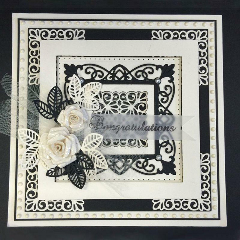 Leaves Cutting Die Embossing Stencil Mold Paper DIY Craft Scrapbook Card Decor