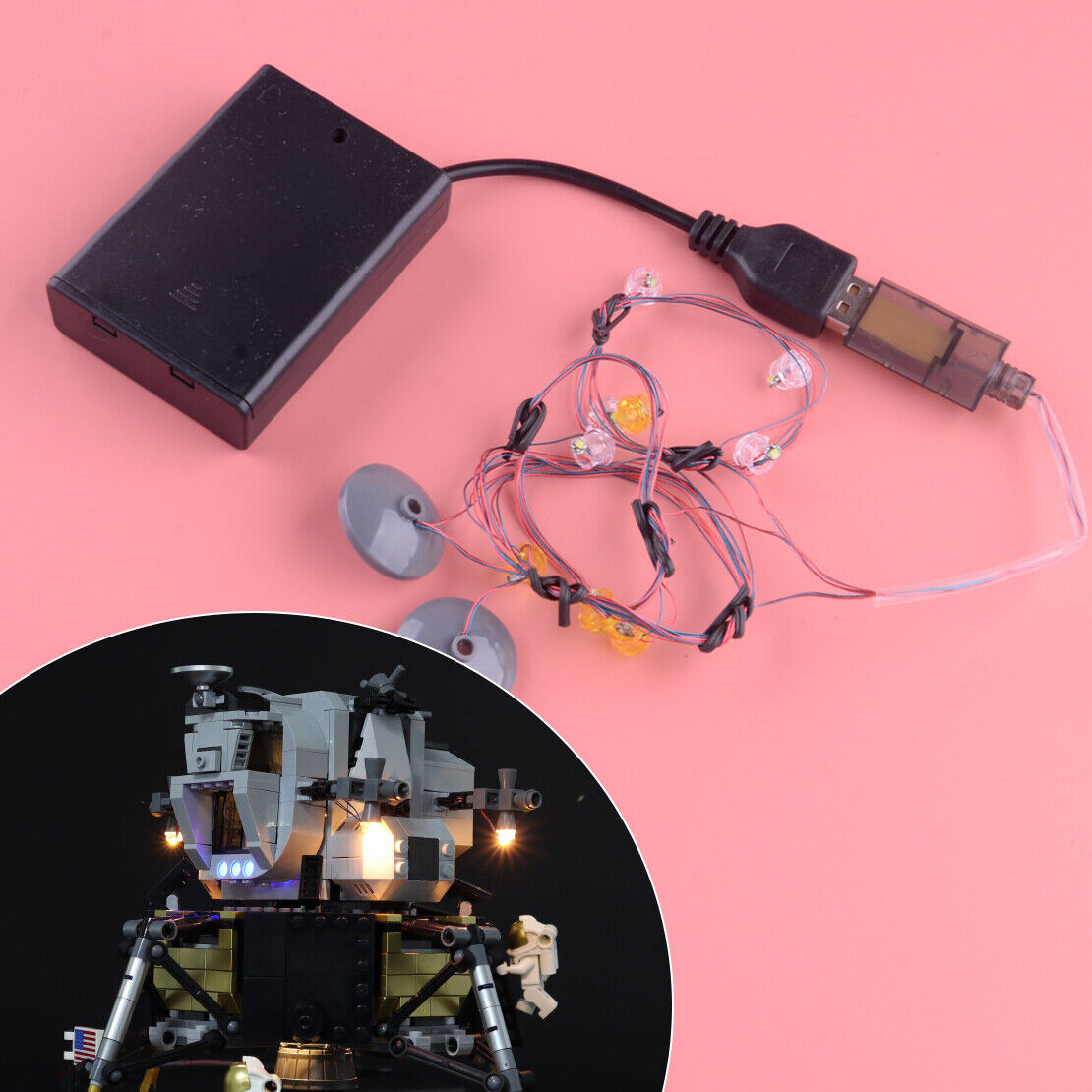 LED Light Lighting Kit Fit For LEGO 10266 Apollo 11 Lunar Lander Cool