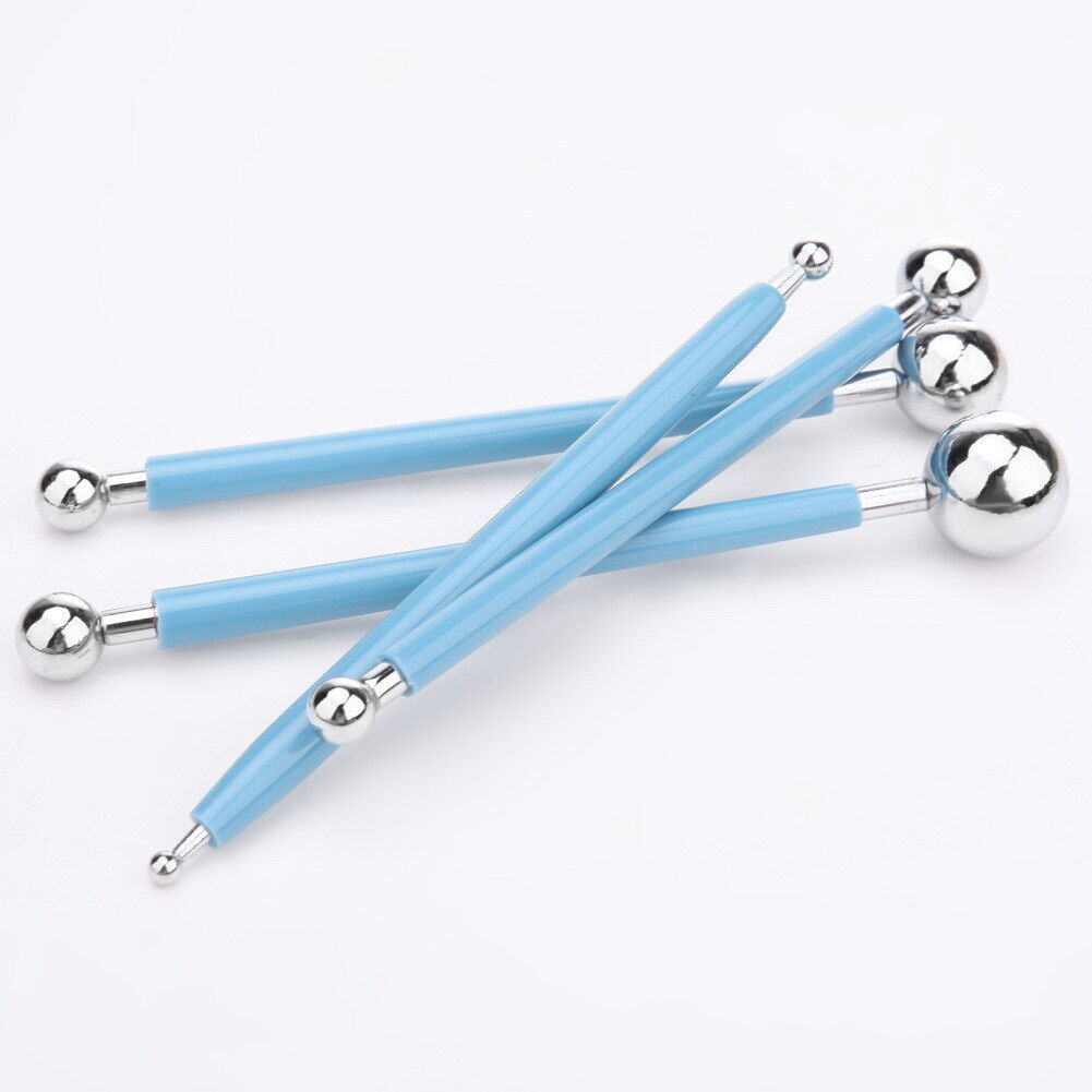 4pcs/set Essential DIY Stainless Steel Baking Cake Tools 8 Head Pen Fondant