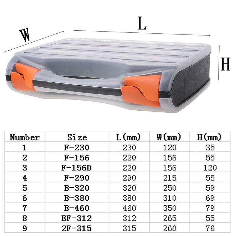 Plastic Hand Tool Storage Case Spanner Screwdriver Parts Hardware Organizer Box