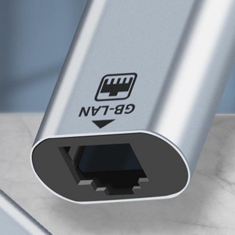USB C Hub USB-C Type-C to 1000M Ethernet RJ45 Lan Adapter Free Drive Female Port