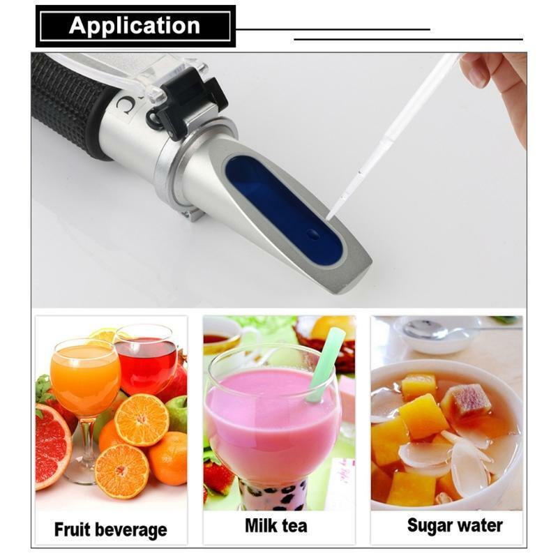 Professional Refractometer with ATC 0~32? Hand Held for Juice Sugar Meter Tester