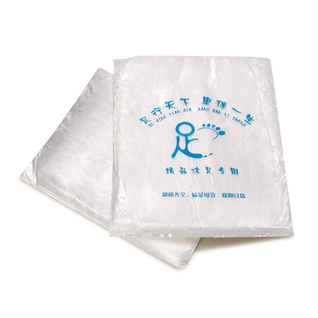 Set of 160 Disposable Plastic Foot Tub Liners Bath Basin Bags Foot Spa Feet