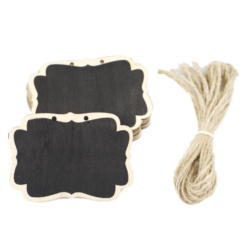 Mini Message Chalkboard with Rope Message Board for Home Birthday Party