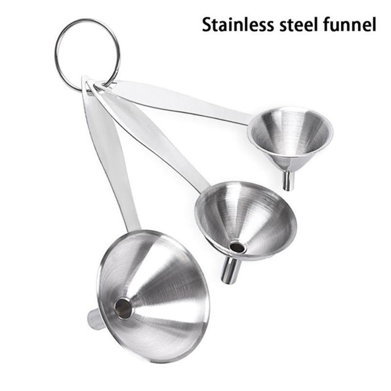 Metal Funnels Cooking Powder Food Grade Flask Funnels for Filling Bottle Liquor