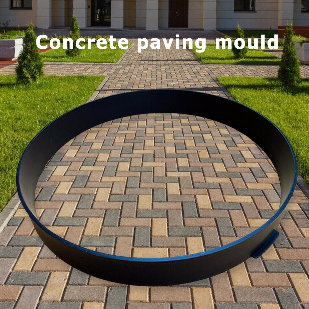 Round Floor Path Walk Maker Mould DIY Paving Concrete Mold for Garden Lawn