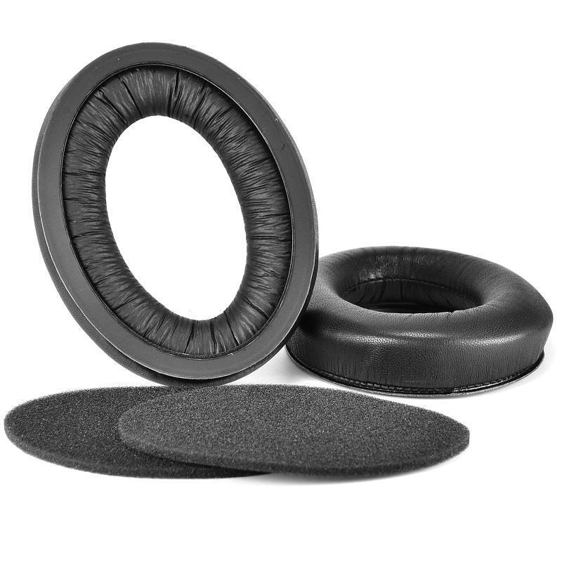 1 Pair Leather Replacement Earpad Cushion Round  Lambskin Cover for PC37X PC38X