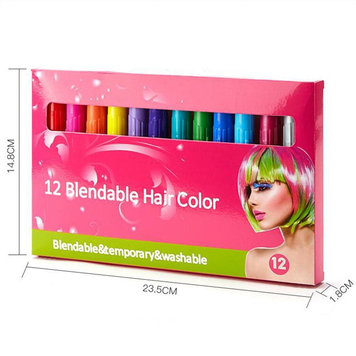 Temporary  Washable  Chalk Color Dye Stick Salon for Party