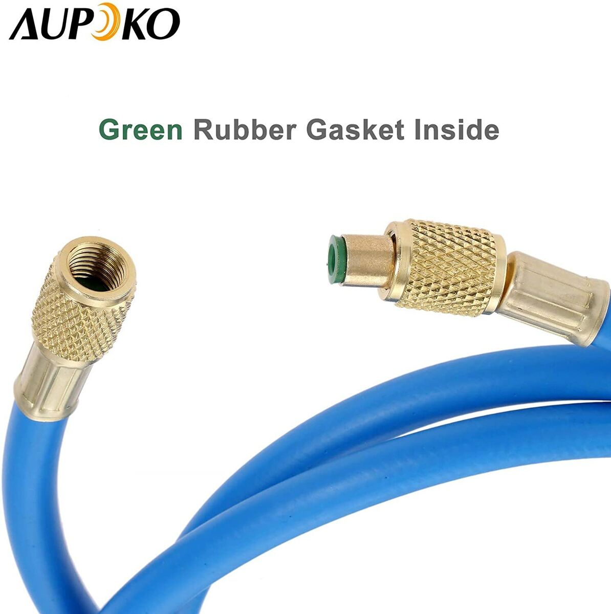 HQ R410A AC Refrigerant Charging Hose w 1/4" SAE Flare 800 PSI Working Pressure
