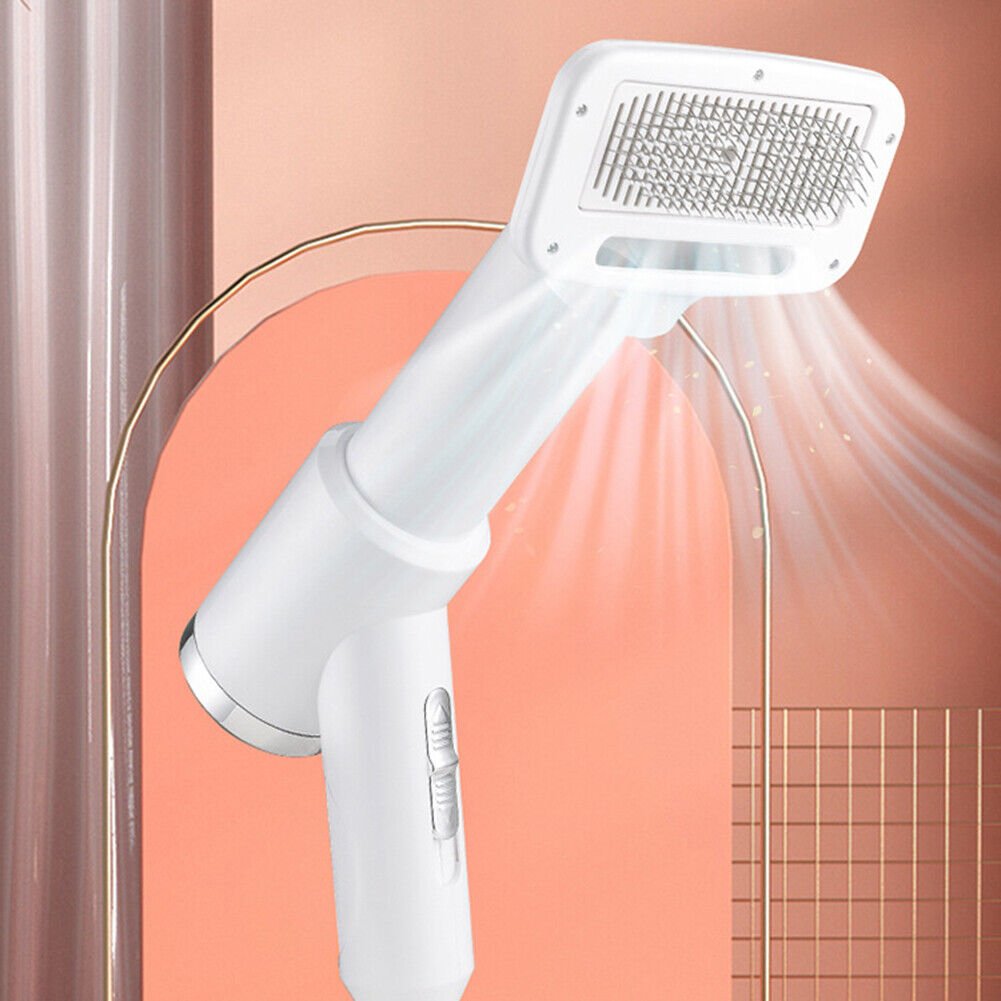 2-in-1 Dog Hair Dryer Low Noise Puppy Grooming Comb Brush Fur Blower (EU)