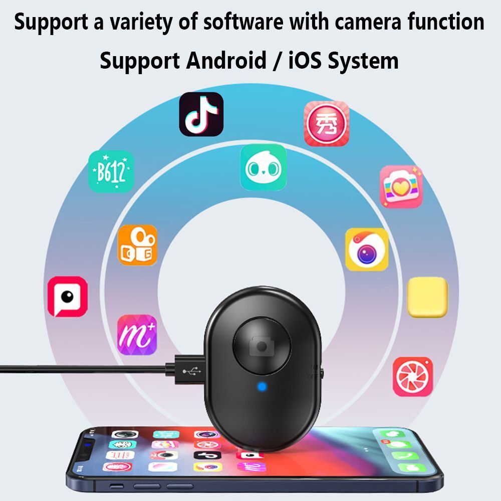 Camera Controller Shutter Release Wireless Bluetooth Self-Timer For IOS Android