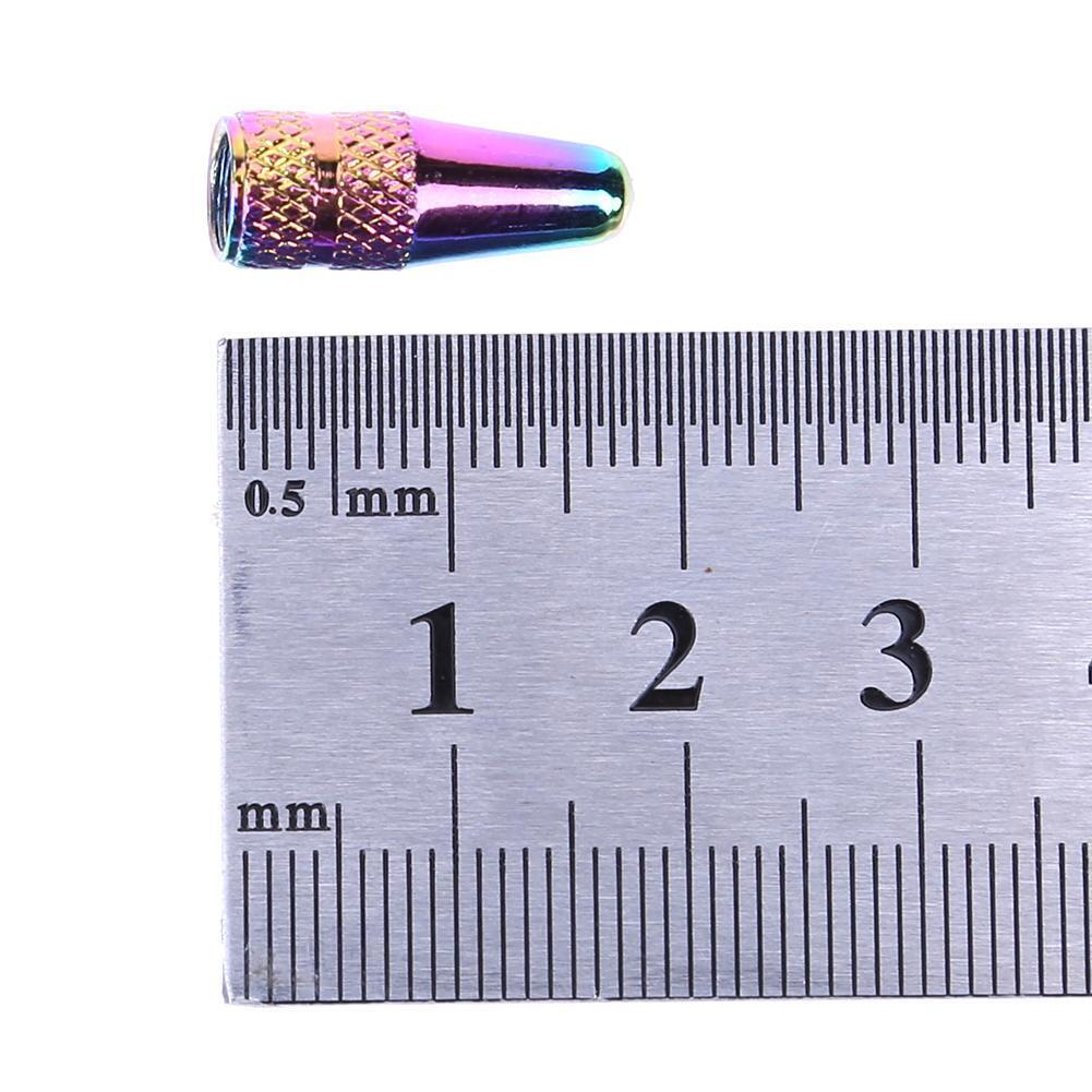 5pcs Rainbow Color Bicycle Aluminum High Pressure Caps for Presta Valves