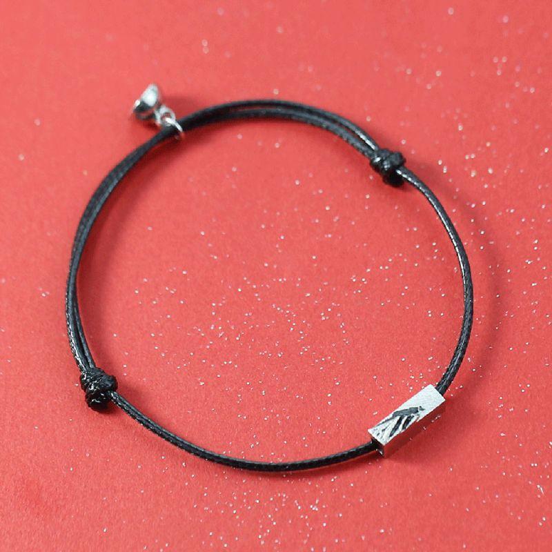 2Pcs Friendship Rope Braided Distance Couple Magnetic Bracelet Kit Lover Jewelry