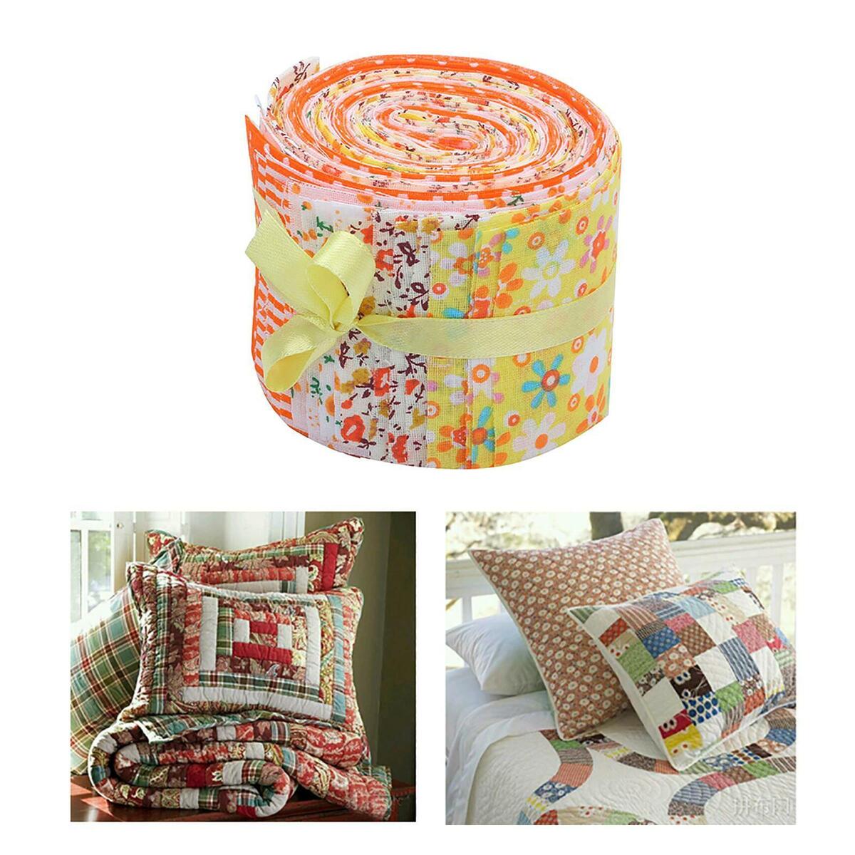 40x 2.4 inch Jelly  Floral Fabric Bundle with Different  Craft