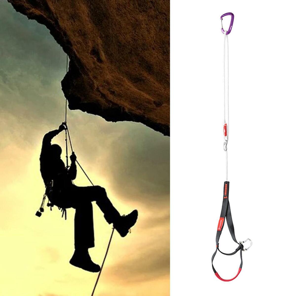 Adjustable Climbing Ascender Sling Foot Loop Ascender for
