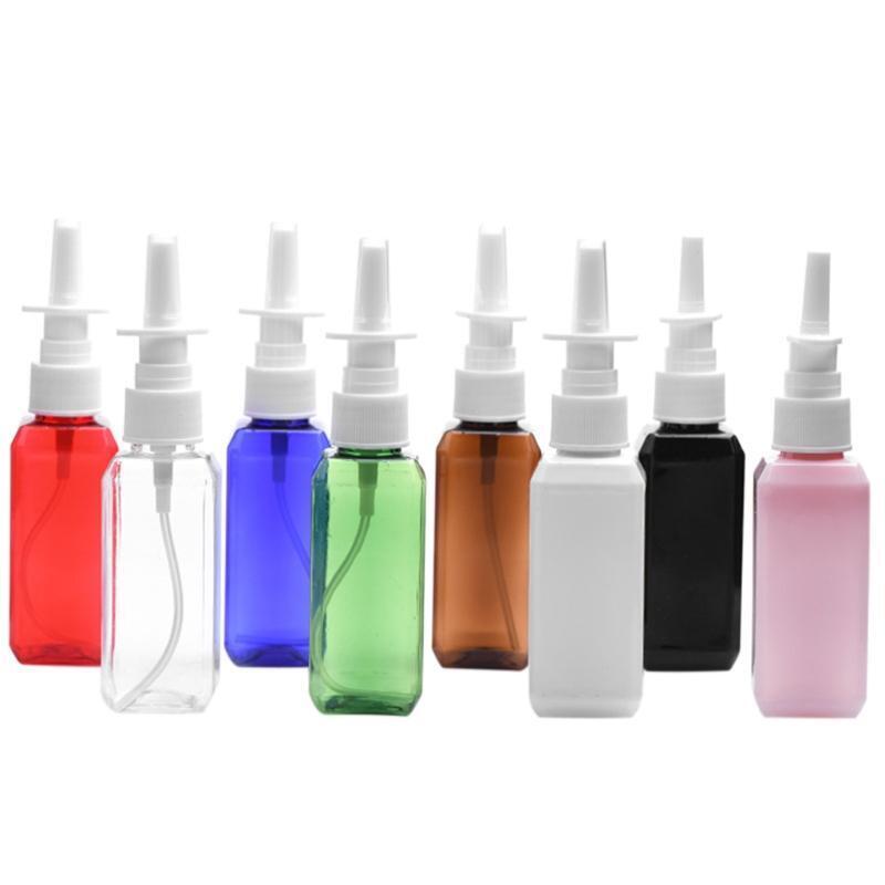 50ml Empty Nasal Spray Bottles Pump Sprayer Mist Nose Spray Refillable Bottling