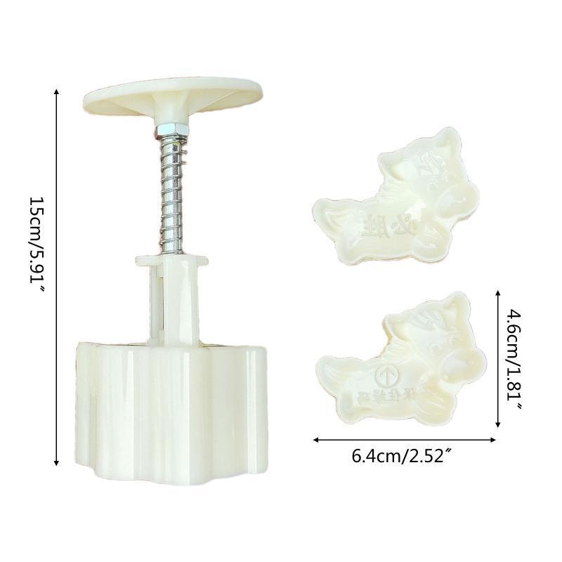 50g Horse Shaped Mooncake Stamps DIY Baking Mooncake Accessories for Mid-Autumn