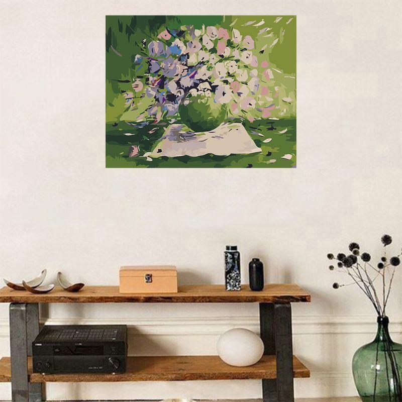Flowers Paint By Numbers for Kids & Beginner , DIY Oil Painting Gift Kits