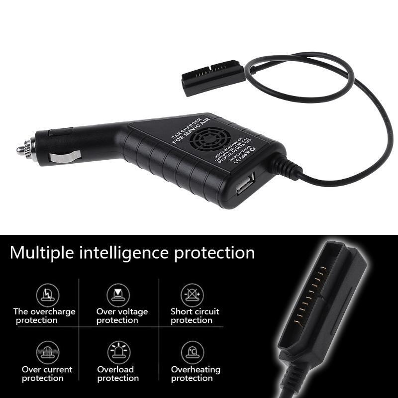 2 in 1 USB Car Charger Remote Control Battery Charging For DJI Mavic Pro Air