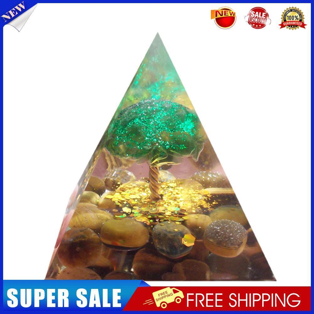Crystal Energy Generator Orgone Pyramid Spiritual Heal Orgonite Stone (E)