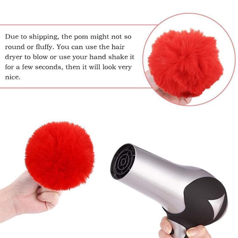 Trinket Fluffy Keychain Pompon Keyring for Bag Purse Charm Gifts for Jewelry Car