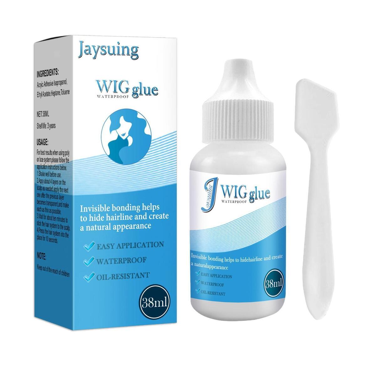 Lace Wig Glue Invisible Bonding Glue for Lace Hairpiece Oily Scalps 38ml