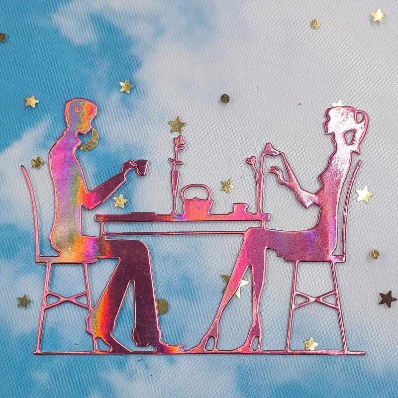 Couple Dating Metal Cutting Dies Handmade Crafts Projects Art Creation Supplies