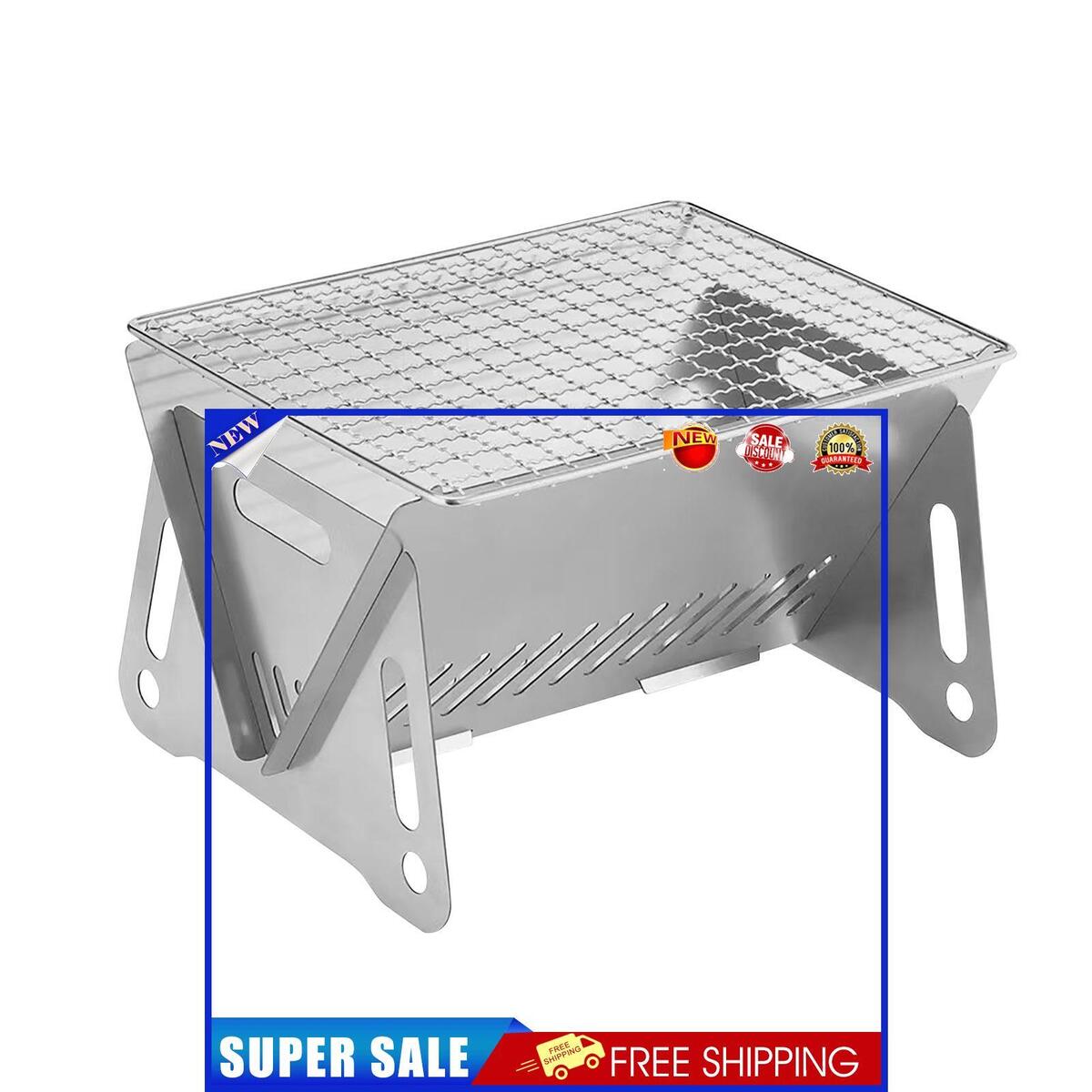 Detachable Camping Grill Foldable Mini Stove Portable Folding BBQ Supply