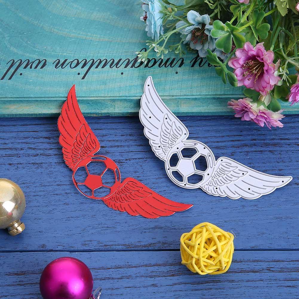 Soccer Wing Scrapbook Photo Album Cutting Dies Paper Card Craft Stencils
