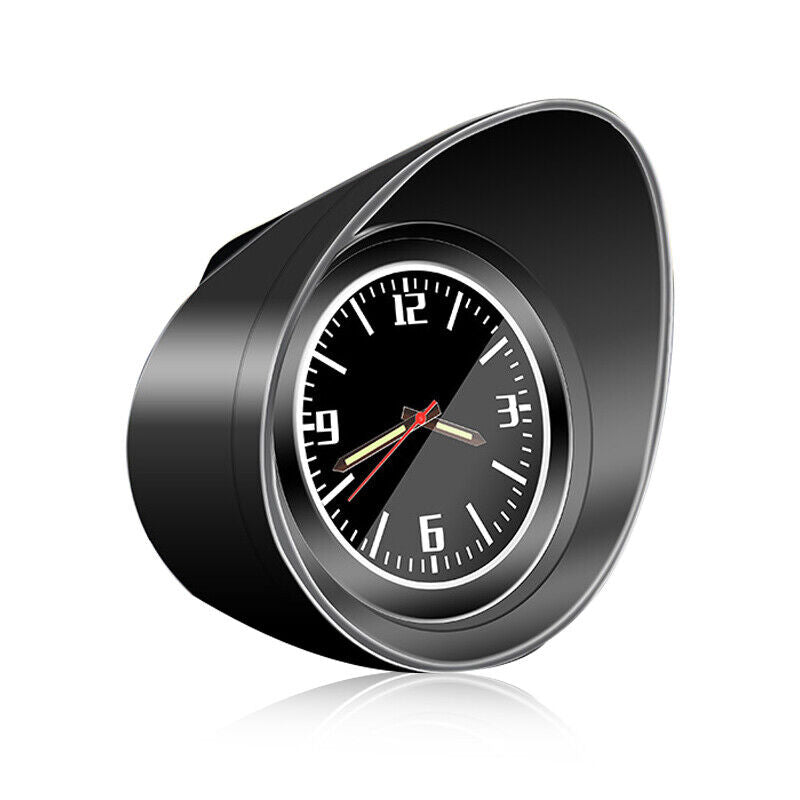 Black Shell Luminous Backlight Car Interior Dashboard Clock Universal