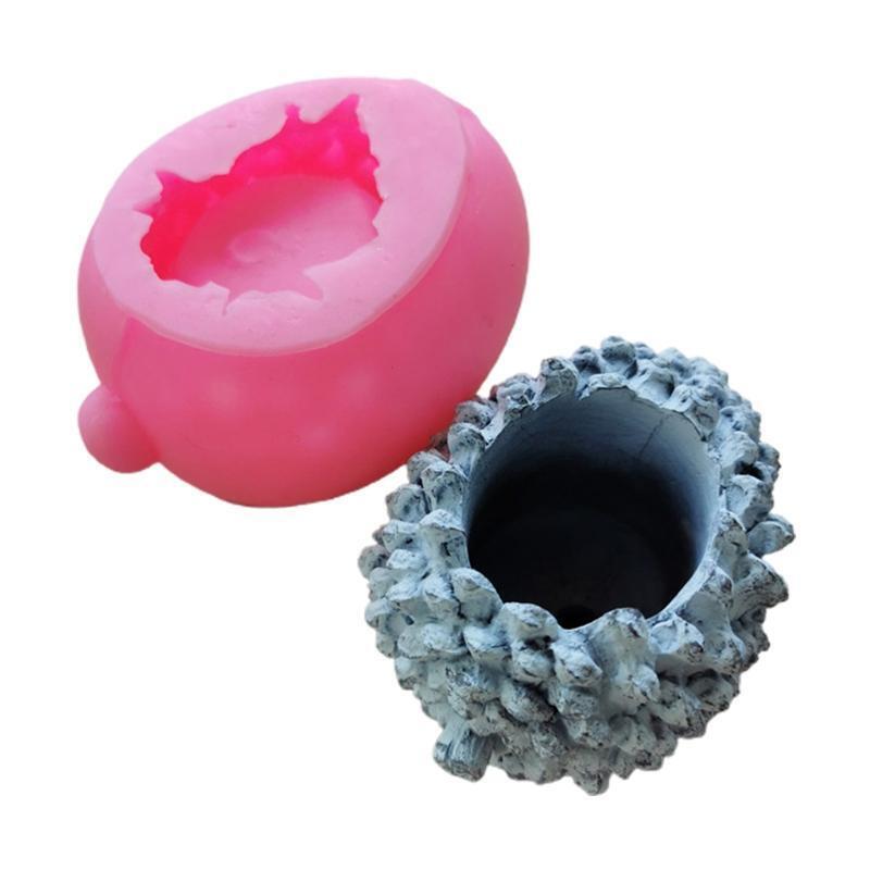 Pine Cone Shape Succulent Plant Pot Silicone Mold Concrete Cement Plaster Mold