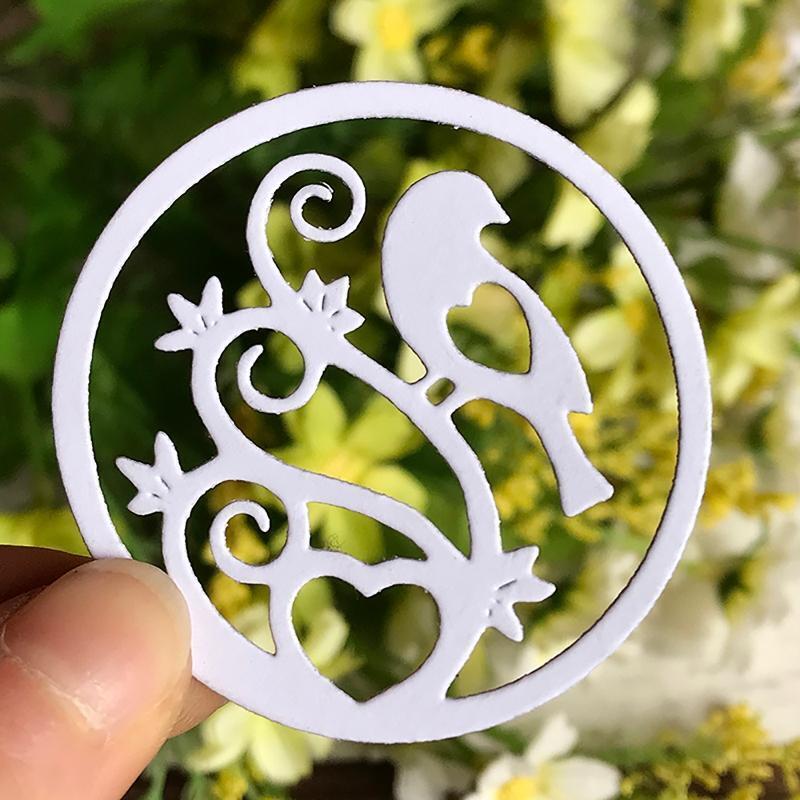 Tree Branch Bird Frame Metal Cutting Dies Photo Album Decoration Accessories DIY