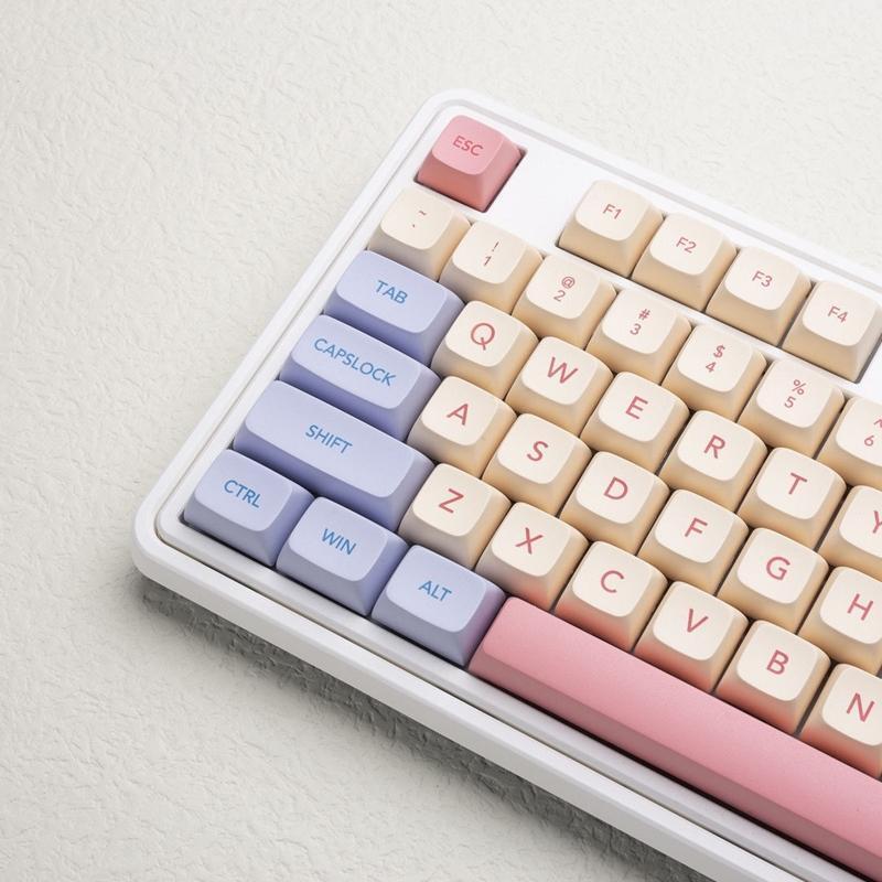 Cotton Candy Keycaps Dye Sub PBT XDA Keycap for 61/64/68/75/84/87/96/980/104/108