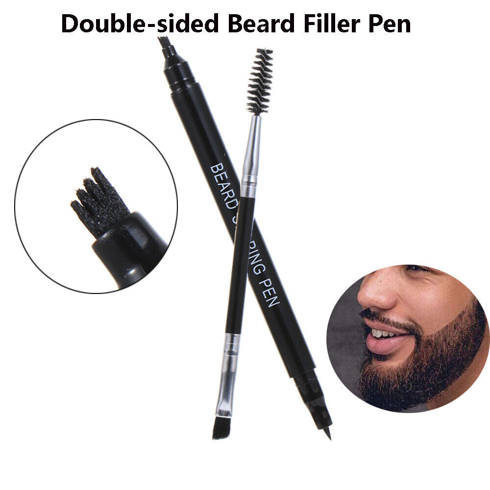 Tip Filler Pen 2 in 1Barber Pencil Fix Patchy Beard Beard Pencil Filler for Men
