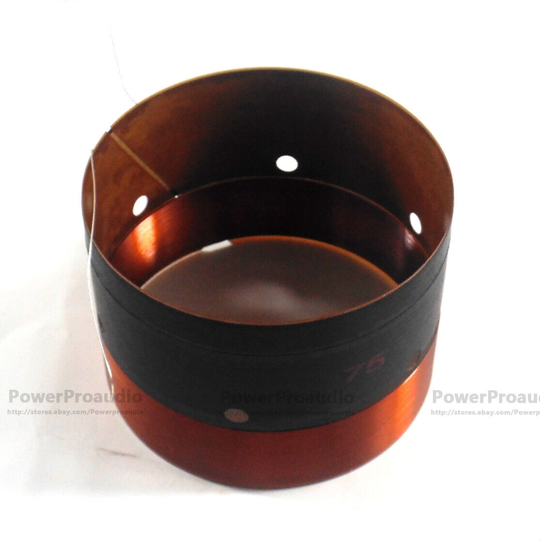 2PCS 75MM Audio Bass Speaker Voice Coil Subwoofer Woofer Sound 2 Layers  in/out