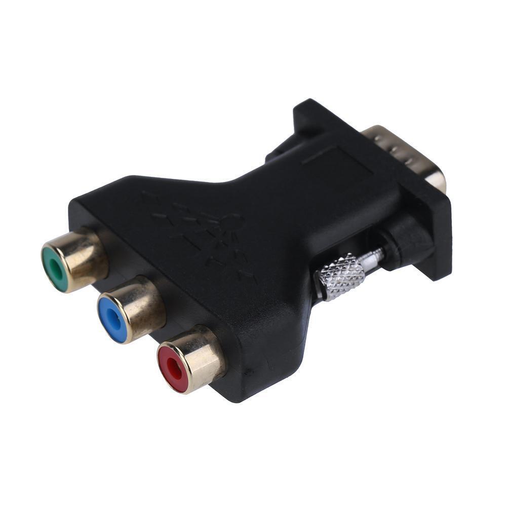 VGA Male to 3 RCA Female Converter Adapter Splitter Wire Connector