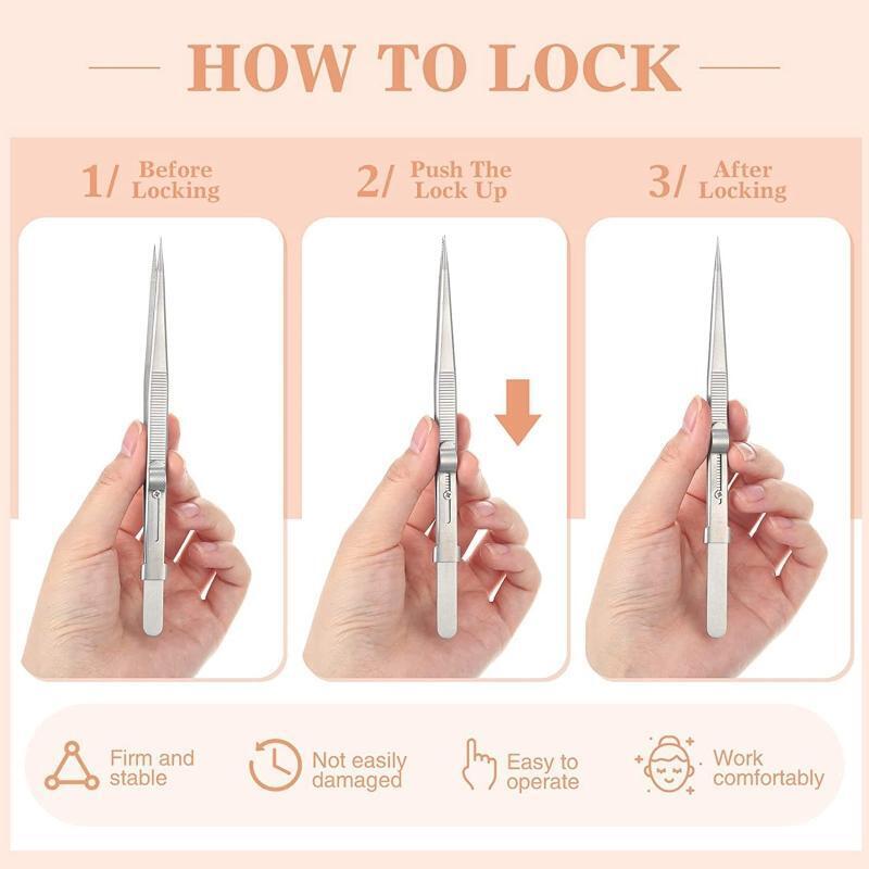 4 Pcs Precision Tweezers Set College Tweezers Crafting Tweezers Curved Tweezers