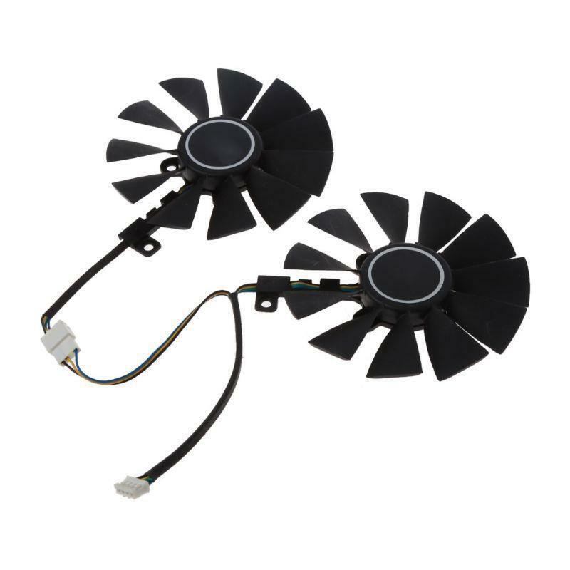 2Pcs 88MM T129215SU 0.50A Graphics Video Card Cooling Fans for GTX1060 1070 Ti