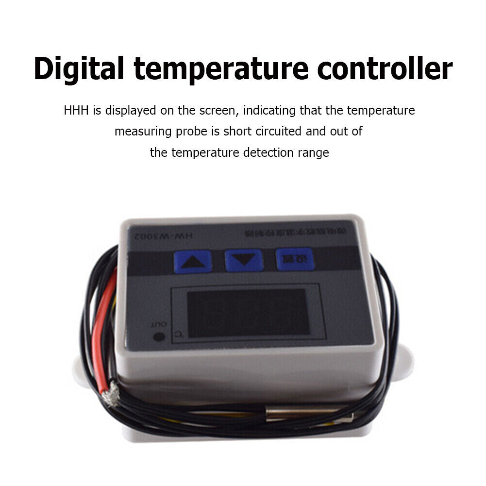 W3002 Thermostat Control Switch Heating Cooling Control Instrument (DC24V)