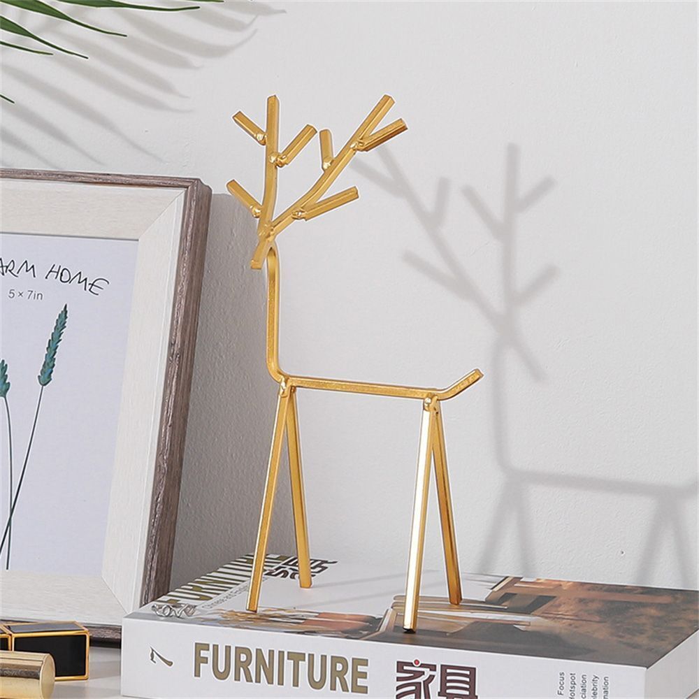 Organizer Necklace Display Stand Deer Decorative Ornament Earrings Holder