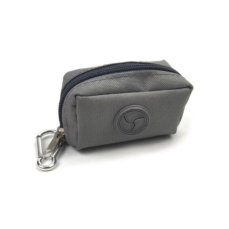 Poop Bags Holder Attaches to Dog Leash Waste Bag Dispenser Solid Oxford Cloth