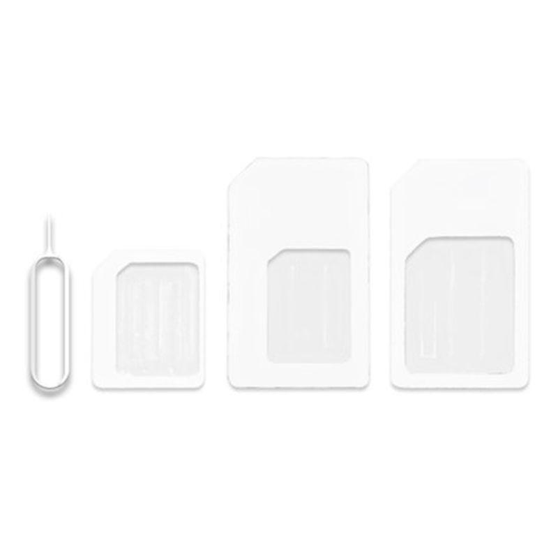 4 in 1 Convert Nano SIM Card to Micro Standard Adapter For Smart Phone 4G 5G LTE