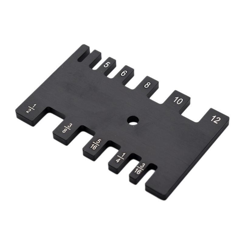 Practical Tenon Caliper Card Gauge Aluminum Alloy Woodworking Measure Ruler Tool