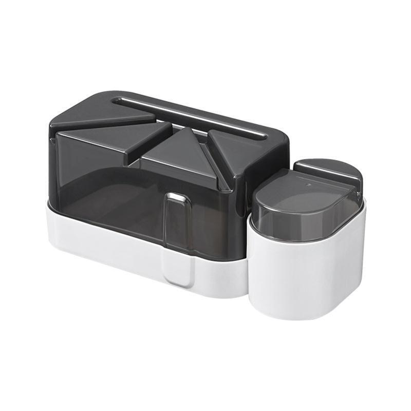 Waterproof Toilet Paper Holder Wall Adhesive Tissue Box Garbage Bag Organizer